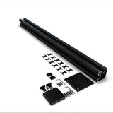 HOFT B4 Corner Post 3-ft x 44-in Black Aluminum Deck Rail Kit