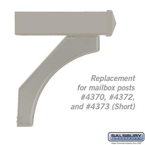 Silver Arm Kit Replacement for Deluxe Mailbox Posts #4373 and #4374