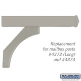 Silver Arm Kit Replacement for Deluxe Mailbox Posts #4373 and #4374