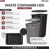 Rev-A-Shelf 35-Quart Plastic Soft Close Pull Out Trash Can
