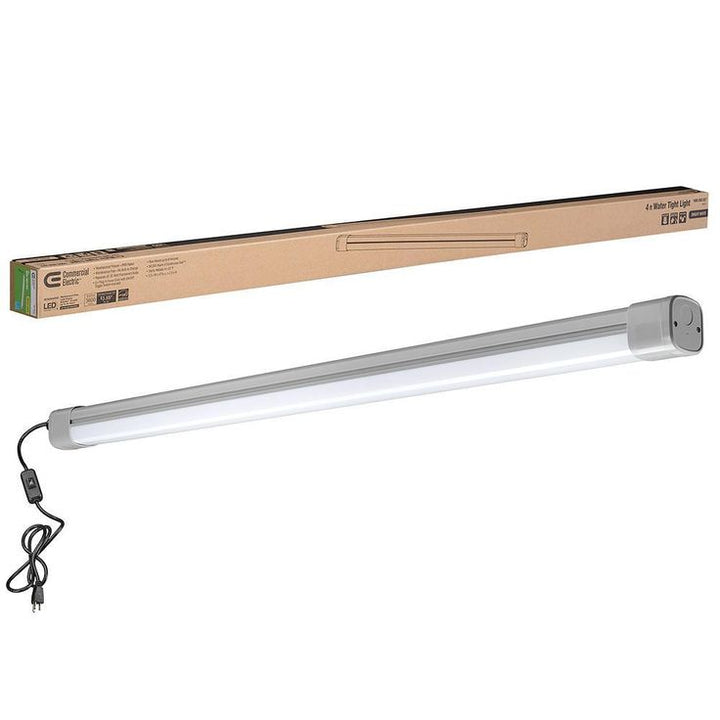 4 ft. Vapor Tight Water Tight Strip Light Plug-in Direct Wire Integrated LED Wraparound Light 3600 Lumens 4000K