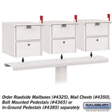 3-Wide Mailbox Spreader for Roadside Mailboxes and Mail Chests