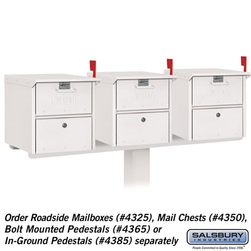 3-Wide Mailbox Spreader for Roadside Mailboxes and Mail Chests
