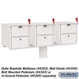 3-Wide Mailbox Spreader for Roadside Mailboxes and Mail Chests