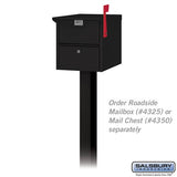 Standard Pedestal - In-Ground Mounted for Roadside Mailboxes, Mail Chests, and Package Drops