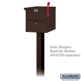 Standard In-Ground Mounted Mailbox Post - Bronze