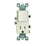 Decora 15 Amp Tamper Resistant Combo Switch and Outlet, White - Super Arbor