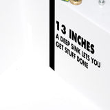 22.875 in. x 23.5 in. White 19 gal. Thermoplastic Utility Sink Kit with Black Metal Legs, P-Trap and Supply Lines - Super Arbor