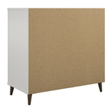 Ameriwood Home Ovando White Contemporary/Modern Wood Media Cabinet