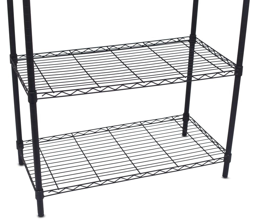 BirdRock Home 36-in W x 72-in H Steel Black Freestanding Utility Storage Cabinet