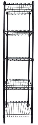 BirdRock Home 36-in W x 72-in H Steel Black Freestanding Utility Storage Cabinet