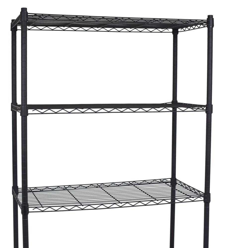 BirdRock Home 36-in W x 72-in H Steel Black Freestanding Utility Storage Cabinet