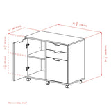 Winsome Wood Halifax White 2-Drawer 30.71-in File Cabinet