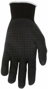 MCR SAFETY Ninja N96797 Coated Nitrile Gloves - L, Dotted, Full Finger