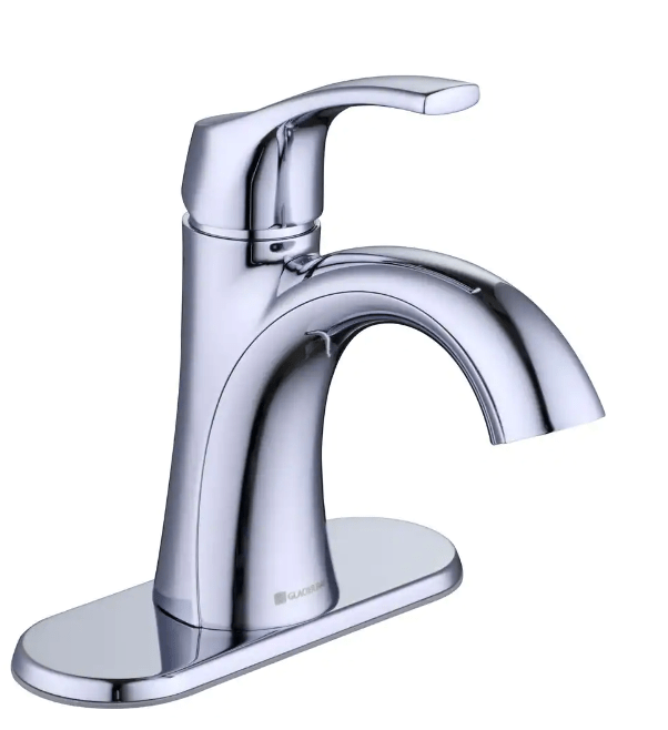Arnette Single Handle Single Hole Bathroom Faucet in Chrome