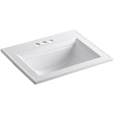 Memoirs Stately Drop-In Vitreous China Bathroom Sink in White with Overflow Drain - Super Arbor