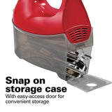 Ensemble 6-Speed Red Hand Mixer with Snap-On Case
