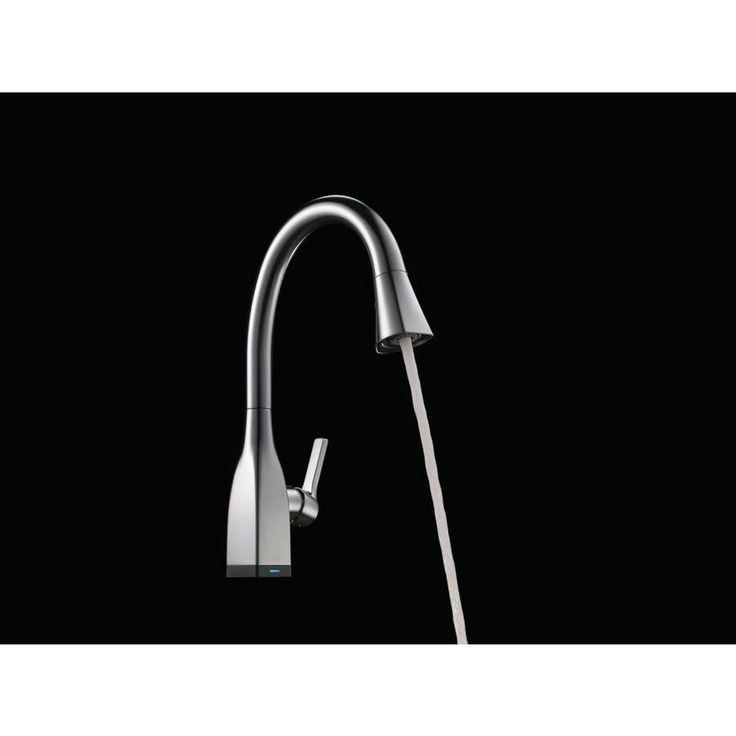 Delta Mateo Touch2O Arctic Stainless 1-Handle Deck-Mount Pull-Down Touch Kitchen Faucet
