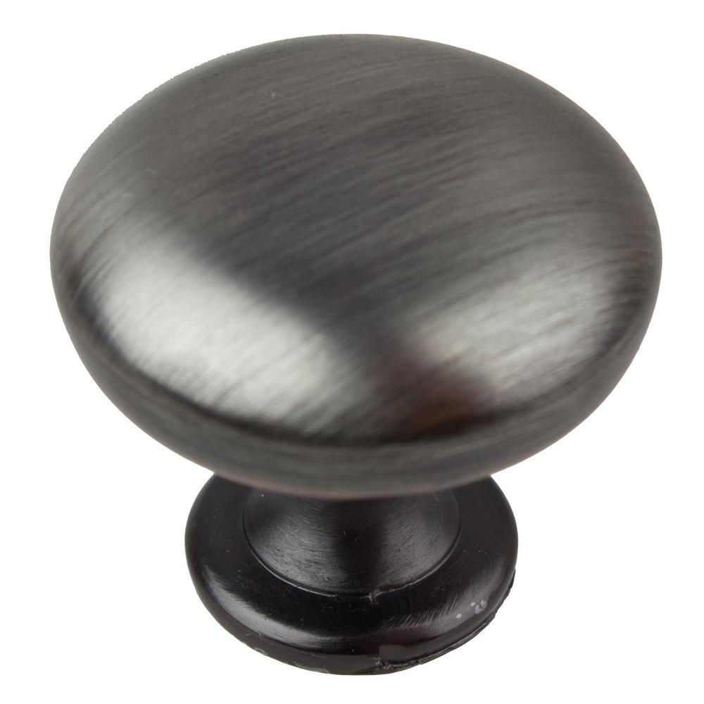 1-1/8 in. Dia Satin Gold Classic Round Cabinet Knobs (10-Pack) - Super Arbor