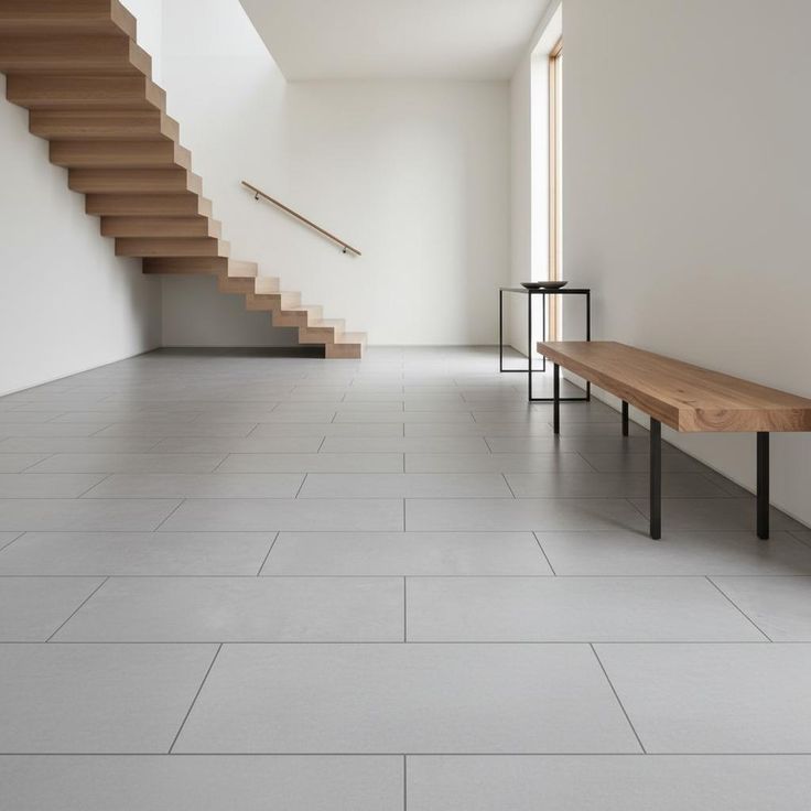 Glenbarr Concrete 22 MIL x 18.5 in. W x 37 in. L Click Lock Waterproof Vinyl Tile Flooring (19.1 sq. ft./case)
