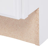 Hampton Assembled 36x34.5x24 in. Base Kitchen Cabinet with Ball-Bearing Drawer Glides in Satin White