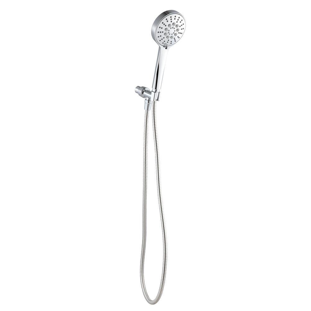 Modern 6-Spray 4.5 in. Single Wall Mount Handheld Adjustable Shower Head in Brushed Nickel - Super Arbor
