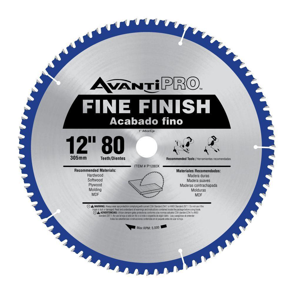 12 in. x 80-Teeth Fine Finish Saw Blade (2-Pack) - Super Arbor