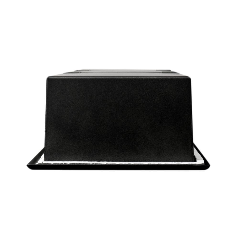 Matte Black 8 in. x 36 in. Stainless Steel Niche - Super Arbor