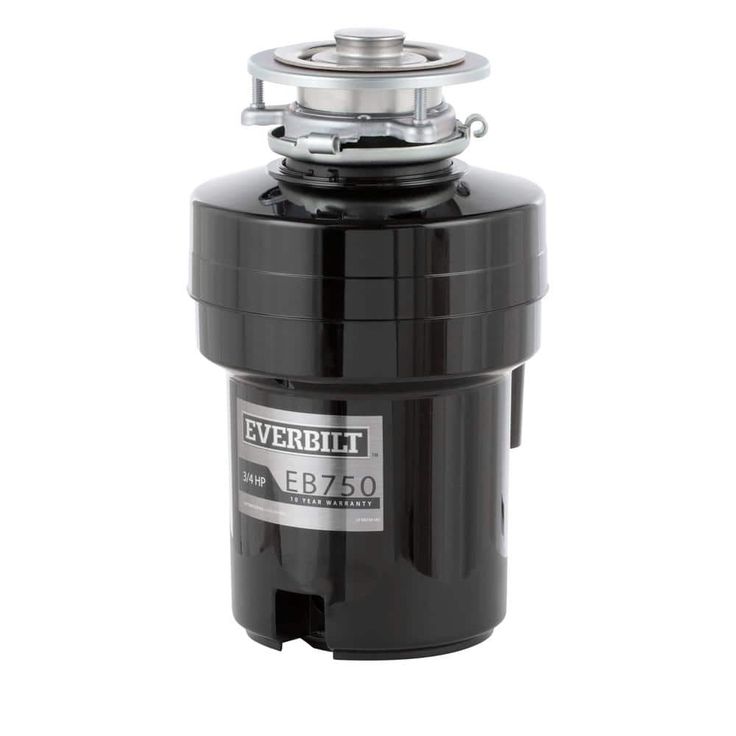 Everbilt 3/4 HP Continuous Feed Garbage Disposal with Stainless Steel Sink Flange and Attached Power Cord