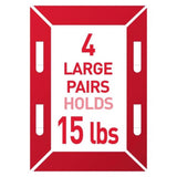 3M Command White Large Picture Hanging Strips, 16 lb Hold, 8 Pack (4 Pairs)