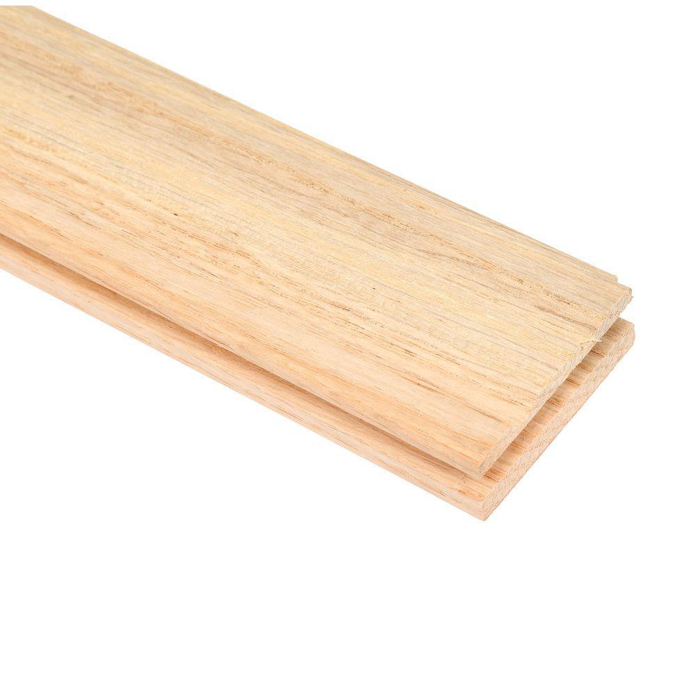 Bruce Oak Rustic Natural 3/4 in. Thick x 2-1/4 in. Wide x Varying Length Solid Hardwood Flooring (20 sq. ft. / case) - Super Arbor