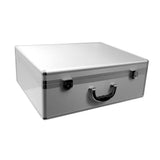 12.88 in. Smooth Aluminum Tool Case with Foam in Silver - Super Arbor