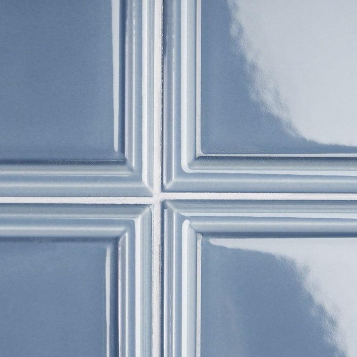 Bond Tile Sheffield Frame Blue 4 in. x 24 in. Polished Ceramic Wall Tile (8 Pieces 5.16 Sq. Ft. / Box)