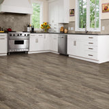 Congoleum DuraStone Prairie Wood Wind Swept Vinyl Tile Sample, 12 x 8 in, 4-mil Wear Layer