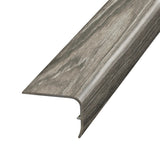 SimpleSolutions Austrian Olive Wood MDF Vinyl Stair Nose Floor Molding, 1.88 in W x 78.7 in L x 1.32 in H