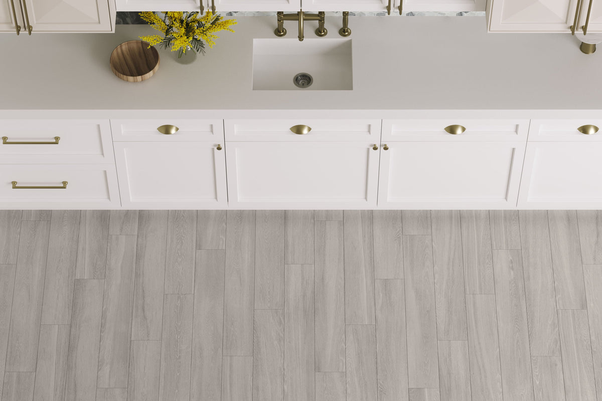 Satori Sedona Harborside 6-in x 36-in Matte Porcelain Wood Look Floor Tile