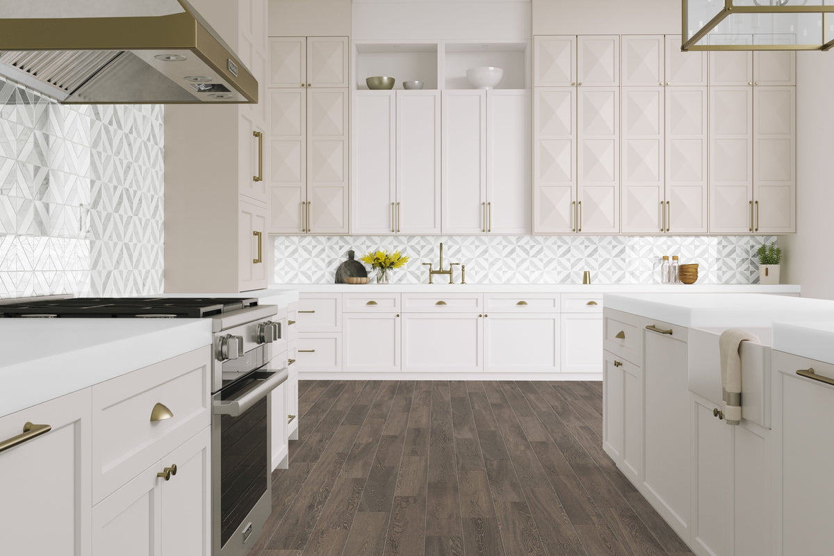 Satori Venatino Parquet 12-in x 12-in Polished Natural Stone Marble Look Mosaic Floor and Wall Tile (0.95-sq. ft/ Piece)