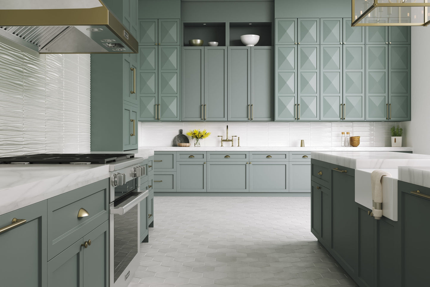 Satori Hudson Brilliant White Motion 4-in x 16-in Glossy Ceramic Wall Tile (0.43-sq. ft/ Piece)