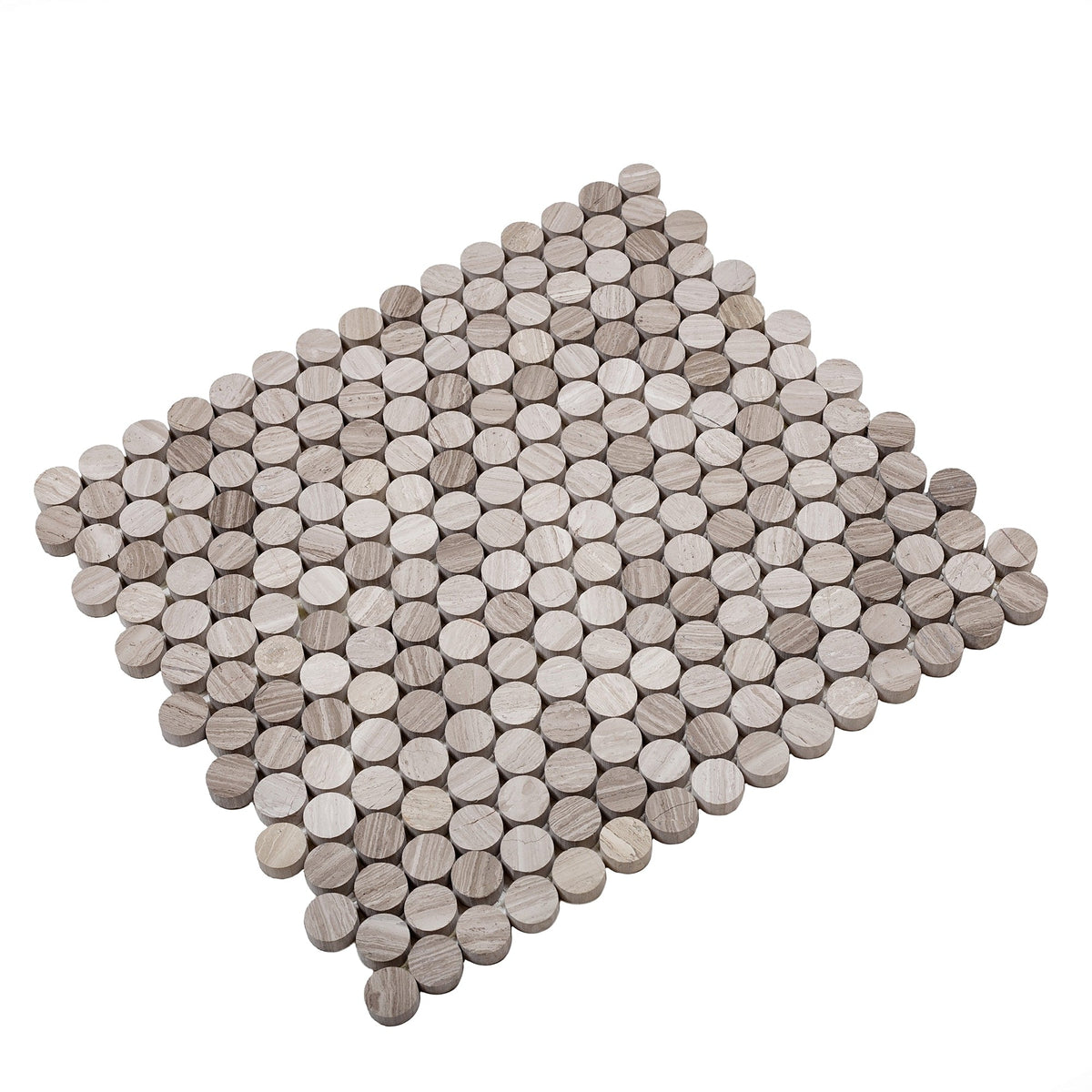 Apollo Tile Gray 11-in x 12-in Polished Wood Honeycomb Wood Look Floor and Wall Tile (4.83-sq. ft/ Carton)