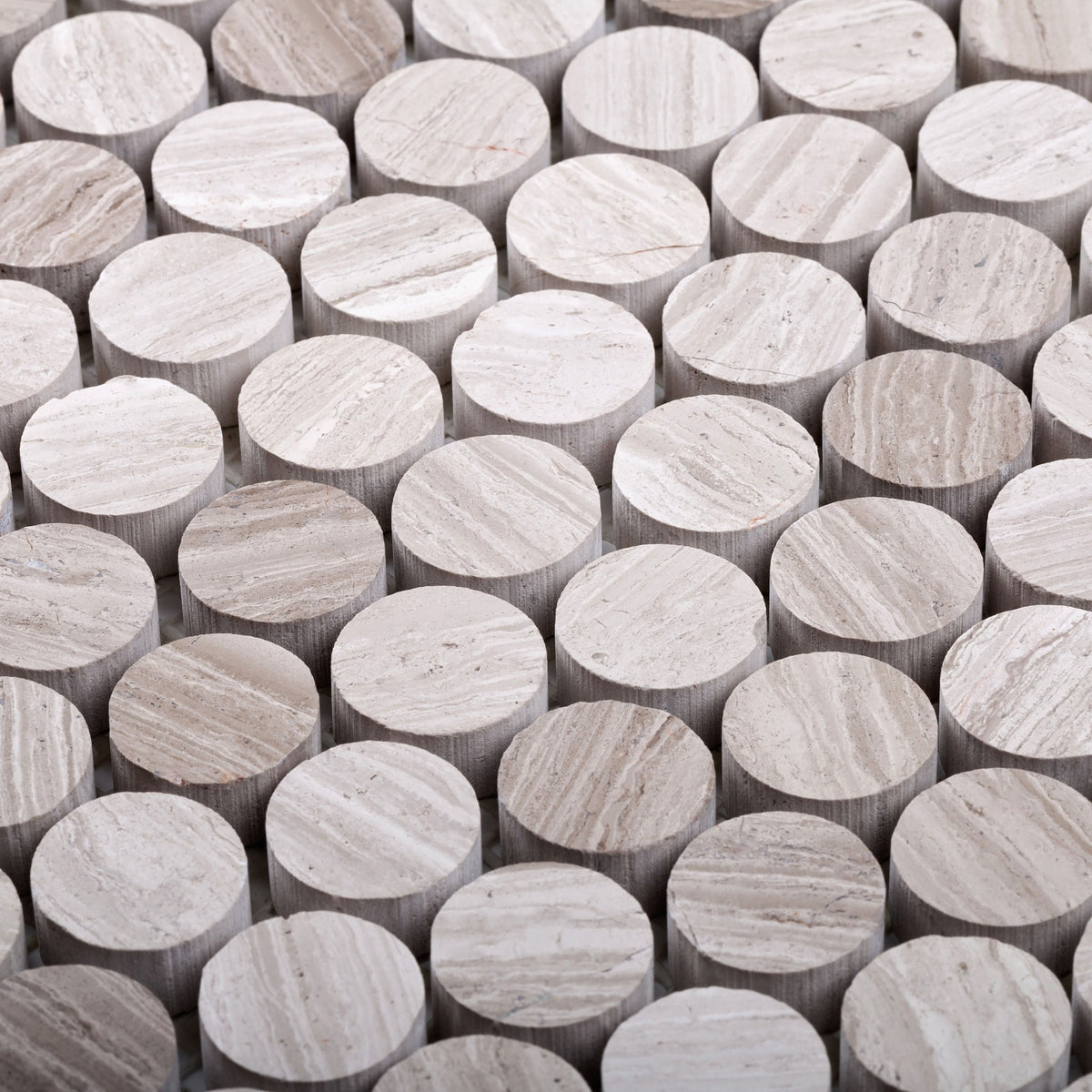 Apollo Tile Gray 11-in x 12-in Polished Wood Honeycomb Wood Look Floor and Wall Tile (4.83-sq. ft/ Carton)
