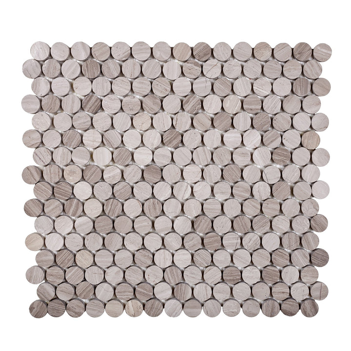 Apollo Tile (Sample) Beige 4-in x 4-in Polished Wood Honeycomb Wood Look Floor and Wall Tile