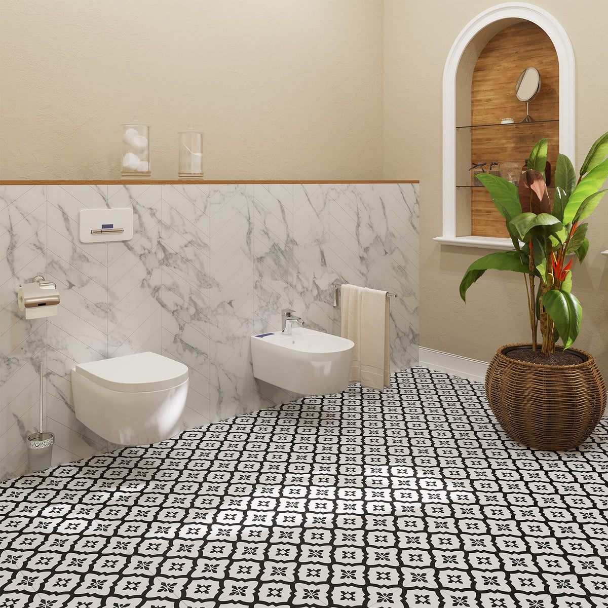Lucida USA BaseCore Venetian 12-in x 12-in Waterproof Peel and Stick Luxury Flooring (36-sq ft)