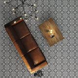 Lucida USA Florentine Black Patterned Look 12-mil x 12-in W x 12-in L Waterproof Peel and Stick Vinyl Tile Flooring (36-sq ft/ Carton)