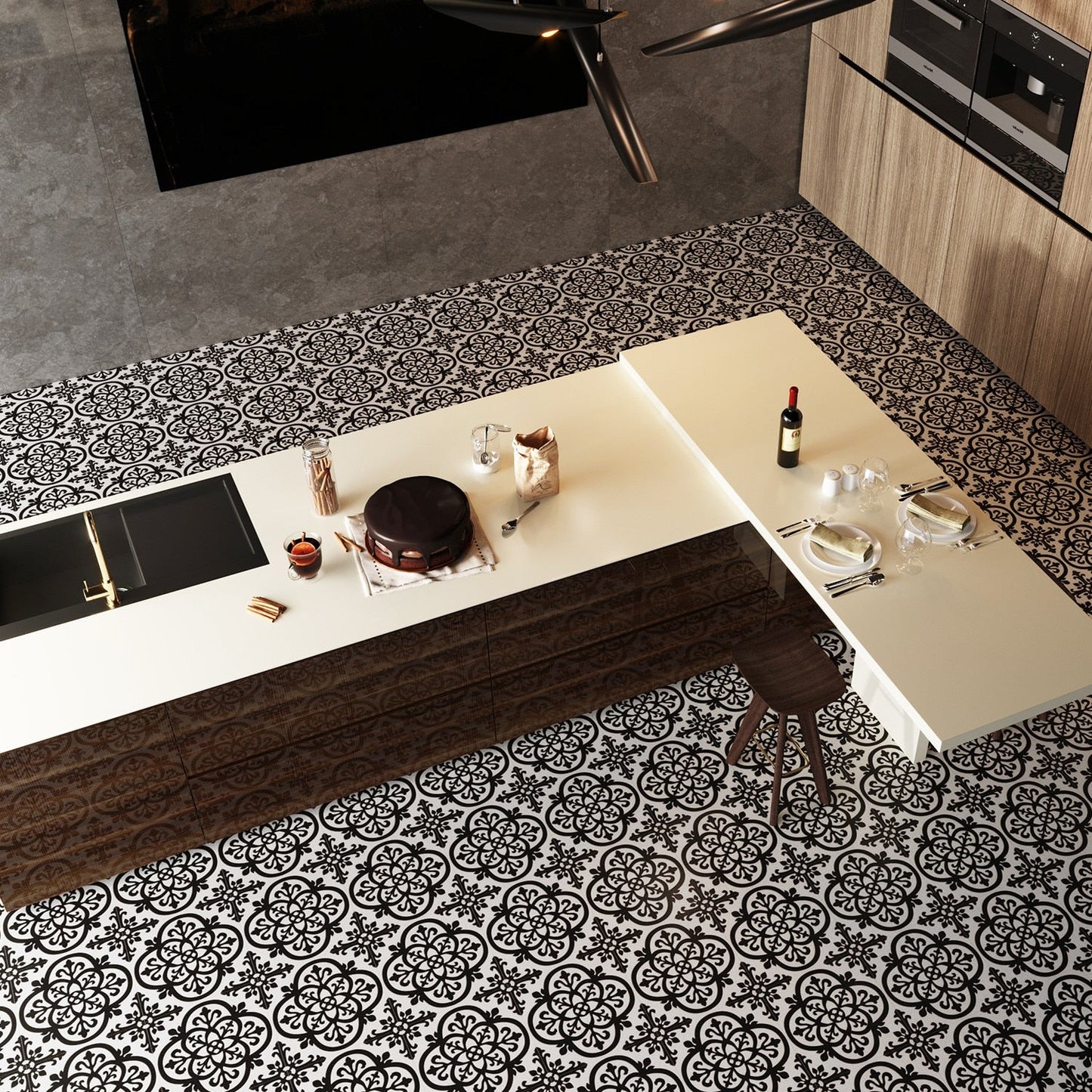 Lucida USA BaseCore Light Florentine 12-in x 12-in Waterproof Peel-and-Stick Luxury Vinyl Tile Flooring (36-sq ft/Carton)