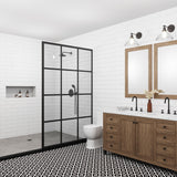 Lucida USA Dark Venetian Black Patterned Look 12-mil x 12-in W x 12-in L Waterproof Peel and Stick Vinyl Tile Flooring (36-sq ft/ Carton)
