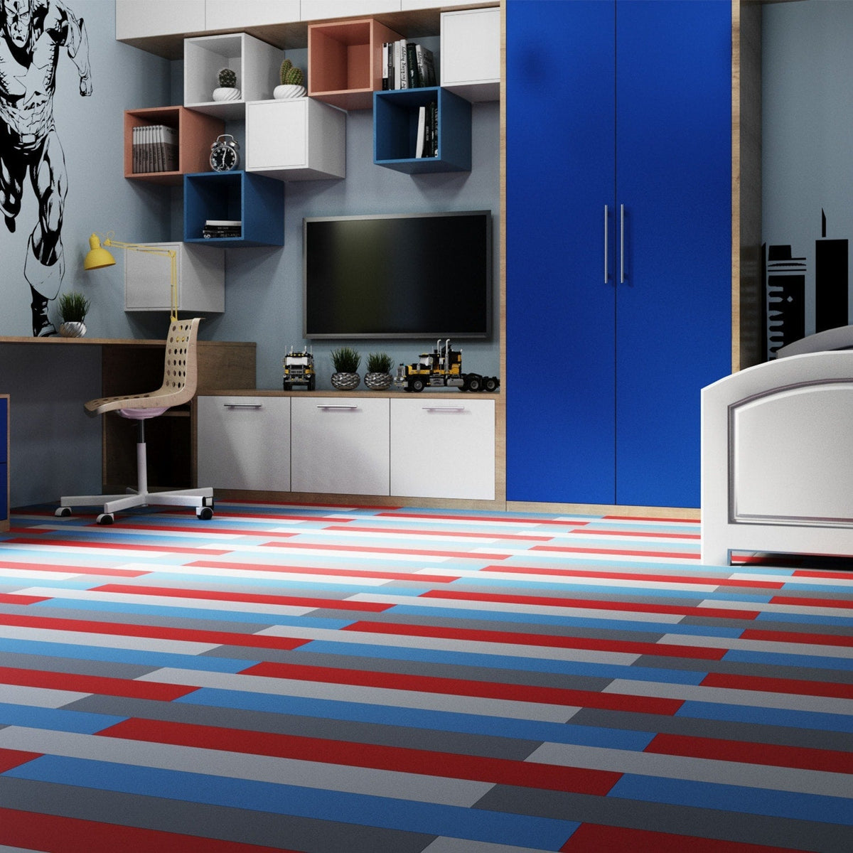 Lucida USA MonoCore Sangria Red 22-mil x 5-4/5-in W x 36-in L Waterproof Interlocking Luxury Vinyl Plank Flooring (13-sq ft/ Carton)