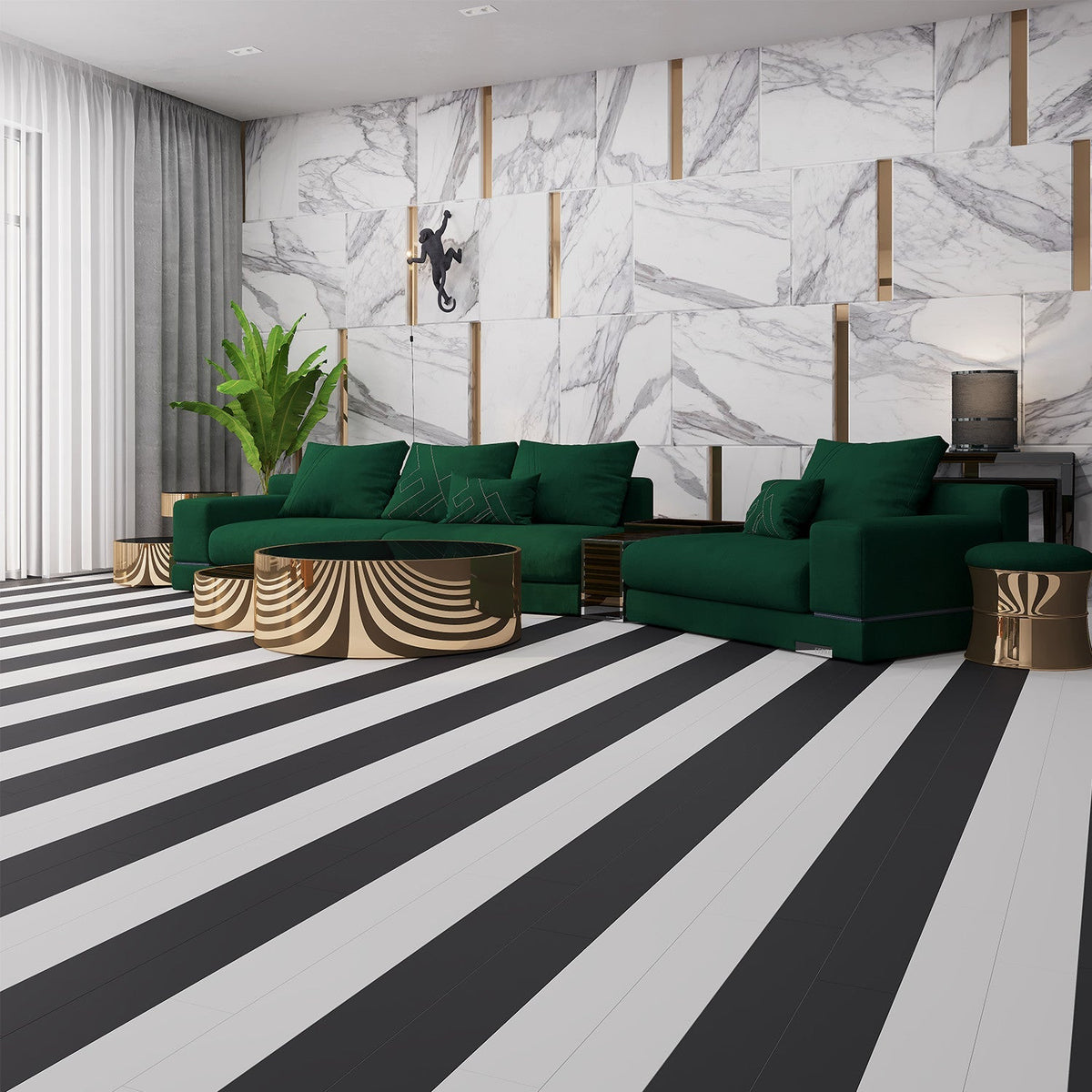Lucida USA MonoCore Marshmallow White 22-mil x 5-4/5-in W x 36-in L Waterproof Interlocking Luxury Vinyl Plank Flooring (13-sq ft/ Carton)