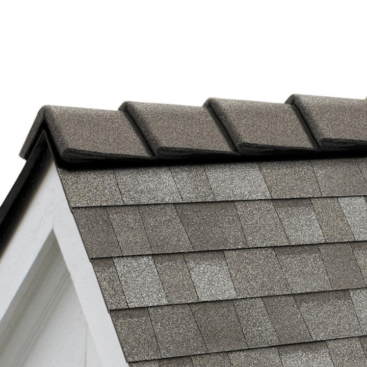 Owens Corning DecoRidge 8-in Summerwood/Cliffside Gray Hip & Ridge Roof Shingles — 20 Linear Ft per Bundle
