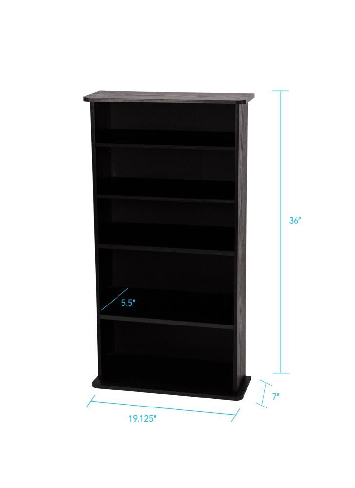 Atlantic Black Traditional Wood Media Cabinet