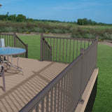 Freedom 2.5-in x 2.5-in x 5-ft Matte Bronze Aluminum Deck Post